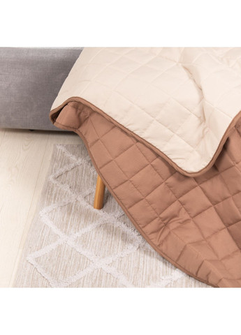 Покривало стьобане двустороннє Дует 140х210 Капучино Viluta (365289543)