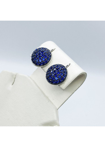 Сережки срібні з фіанітом "Аліна" 4,03 г No Brand (369736900)