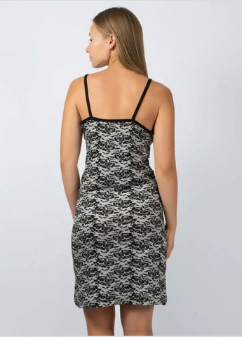 Сірий літній жіноча нічна сорочка - 6221 s/m сарафан Lady Lingerie