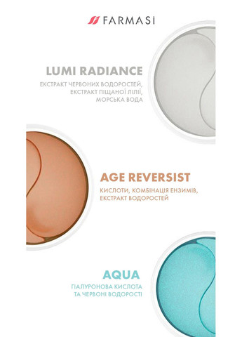 Патчі під очі Aqua Dr. C. Tuna 60 шт Farmasi (296095707)