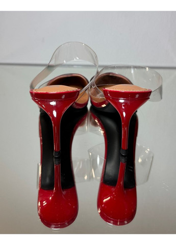 No Brand Жіночі туфлі слінгбек силіконові у формі серце червоні 7 см слінгбекі червоний з силікон, — літо (351394495)