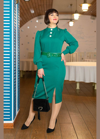 Зеленое платье 14420 Alenka Plus