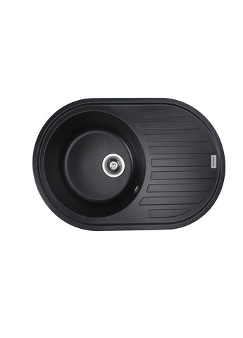 Гранитная мойка для кухни 7750 LIRA матовая Черная Valeso (336937486)