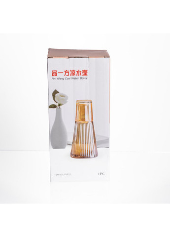 Глечик 1 літр зі склянкою 1 шт по 200 мл Прозорий HP-19-PYF-1 (A-046882) Yiwu (369156876)