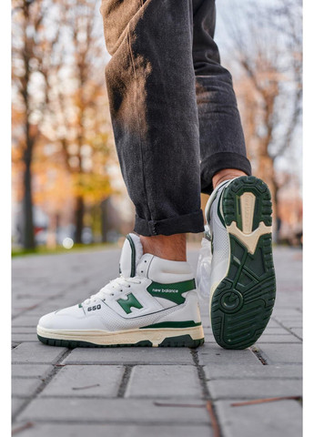 КРОСІВКИ ЖІНОЧІ NEW BALANCE 650 HIGHT WHITE GREEN FUR НЬЮ БЕЛАНС 650 No Brand сірі зими (367114976)