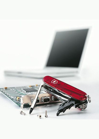 Складаний ніж CyberTool 34 Red Trans 1.7725.T Victorinox (317303732)