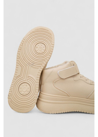 Кроссовки женские зимние на меху,, 248RAM02 Ager бежевые (368895379)