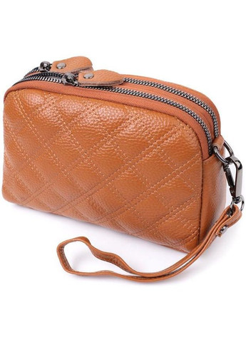 Сумка крос-боді через плече жіноча з натуральної шкіри Рудий 36461 Vintage (353873164)