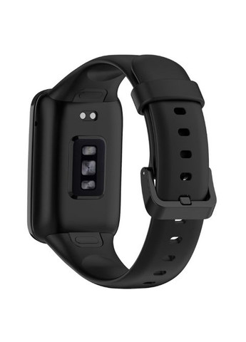 Силиконовый ремешок для Xiaomi Mi Band 7 PRO (совместимый). Цвет: ЧЕРНЫЙ. No Brand (370101854)