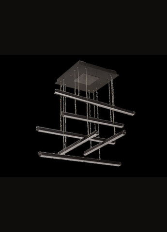 Люстра світлодіодна акрилова V 1131 BK чорна Valeso (296986266)