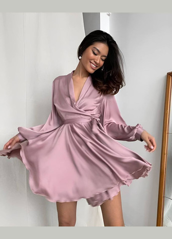 Пудровое деловое, праздничный, коктейльное, вечернее нежное женское платье из шелка с юбкой-солнце SAVOY BRAND