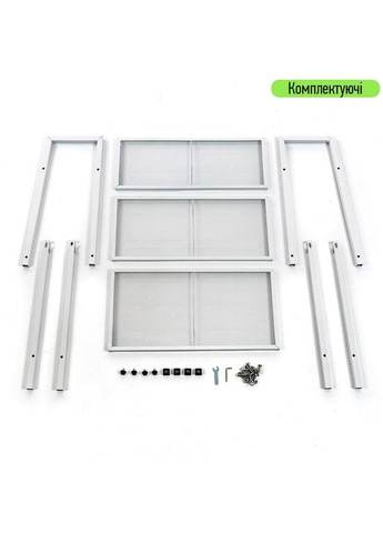 Стеллаж-этажерка трехъярусный из металла 60*33*110см Sticker Wall (300242232)