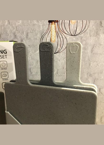 Набор из четырех разделочных досок MR-1787G доски разделочные пластиковые на подставке Кухонная утварь Maestro (306447654)