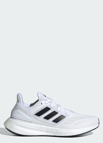 Білі всесезонні кросівки для бігу pureboost kids adidas