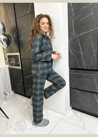 Зеленая всесезон женская пижама L&L