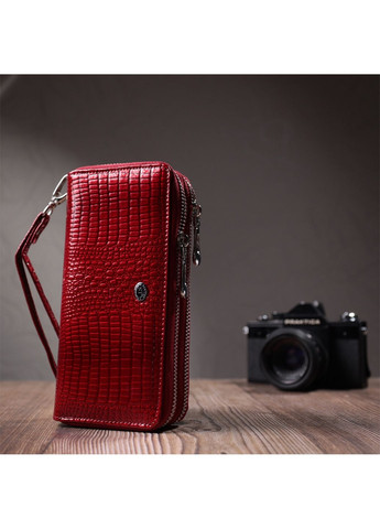 Женский кожаный кошелек 19х9,5х4 см st leather (315872869)