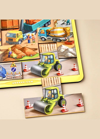 Дерев'яний тетріс великий "Будівельний майданчик" (ПСД127) PSD127 Ubumblebees (363125664)