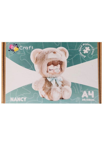 Фігурний пазл з дерева "Ненсі" PZ015-A4C-AC 75-125 деталей, розмір А4, картонна коробка Art Craft (358486991)