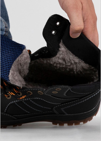 Черные зимние ботинки мужские зимние kl-shoes с мехом черные (аб 110) Kluchkovskyy