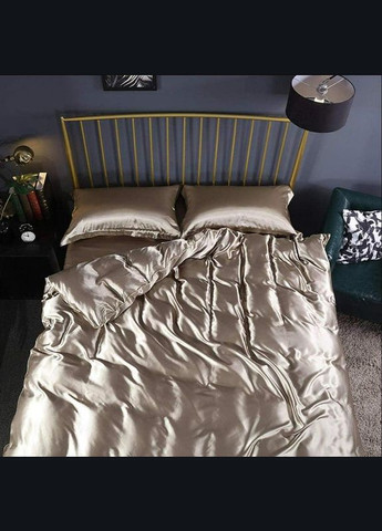 Атласна постільна білизна Євро 200х220 см наволочки 4 х 50х70 см (П4К22-23 +4-50х70) No Brand (308755144)