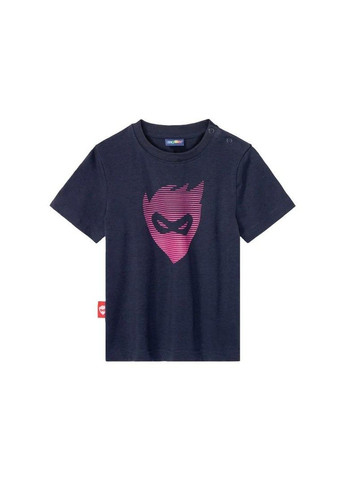 Синяя футболка 2 шт. детская на девочку аппликация маска, синяя, розовая Lupilu