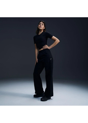 Штани жіночі W Nsw Nk Wr Wvn Hr Oh Pant Black Nike (364838044)
