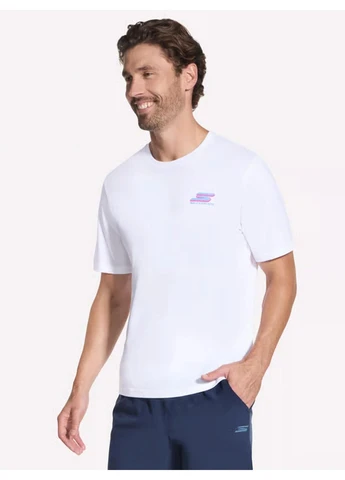 Белая спортивная футболка 10998497 белый ex442 Skechers