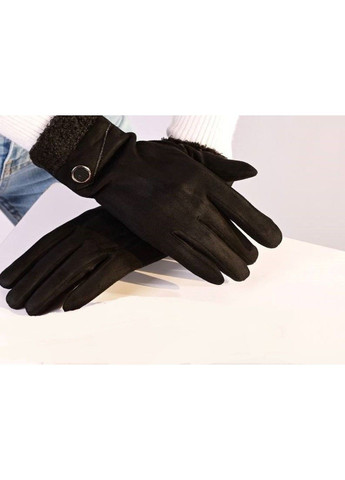 Перчатки женские сенсорные велюровые черные anjela (306442676)