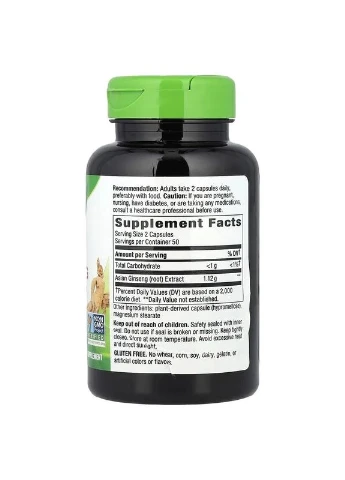 Азіатський женьшень Asian Ginseng 1120 мг, 100 капсул Nature's Way (361114773)