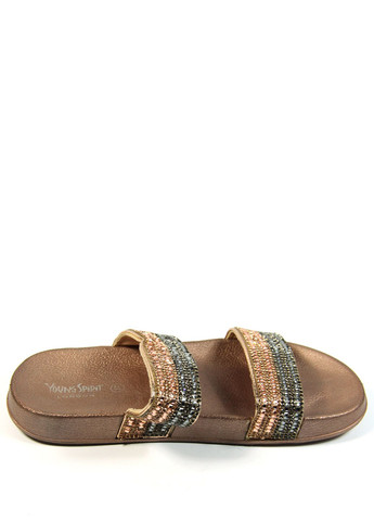 Цветные женские шлепанцы Young Spirit с камнями