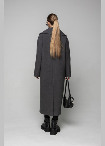 Сіре демісезонне Пальто Ельф двобортне O`zona milano