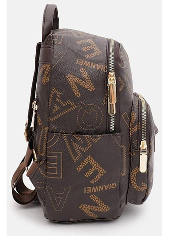 Рюкзак женский из экокожи 8 л городской маленький Коричневый 39371 Monsen (355884796)