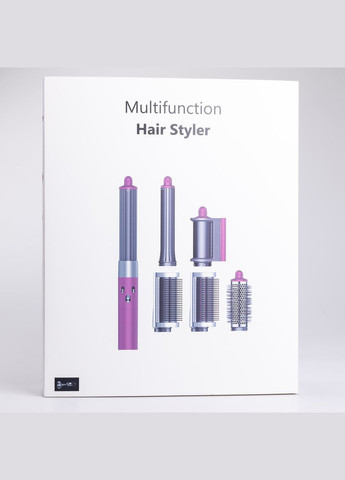 Мультистайлер для волос Airwrap Complete Long 6 насадок, розовый Smartx (325686429)