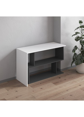 Письмовий стіл-трансформер, комп'ютерний поворотний стіл 1200x766x500 білий/антрацит (hm-41-wh-an) VAYS (363134827)