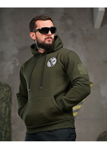 Тактичне чоловіче худі на флісі Скелет олива No Brand (363222678)