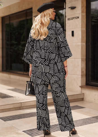 Костюм двойка: Удлиненная рубашка на пуговицах и брюки Allthings (322885398)