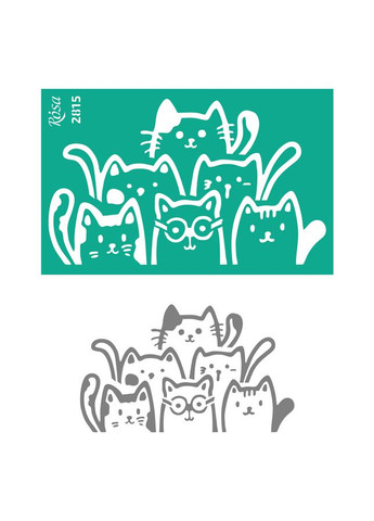 Трафарет многоразовый самоклеящийся №2815 Элементы и надписи 13х20см серия Kids Rosa Talent (369474594)