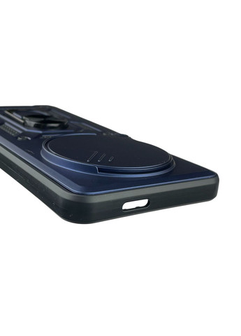 Чохол для Spark 30 (KL6) броньований з кільцем-тримачем підставкою зі шторкою на техно спарк 30 темно-синій rg1 Tecno (366234707)