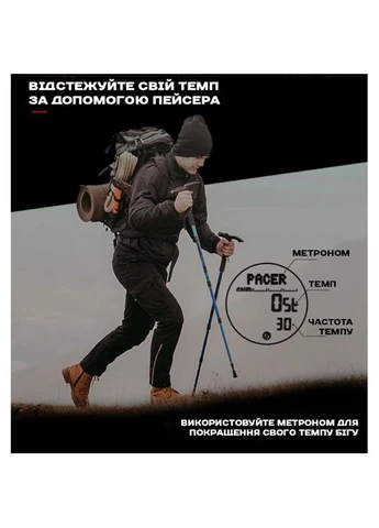 Мужские спортивные водостойкие тактические часы Alps Black с компасом, 2 ремешка North Edge (376792751)