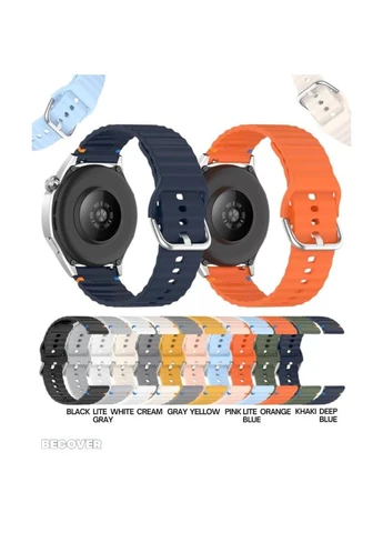 Ремінець Ribbed Tape 20mm для Galaxy Watch Active/2/Gear S2/Classic/Gear Sport Cream (714252) BeCover (374118602)