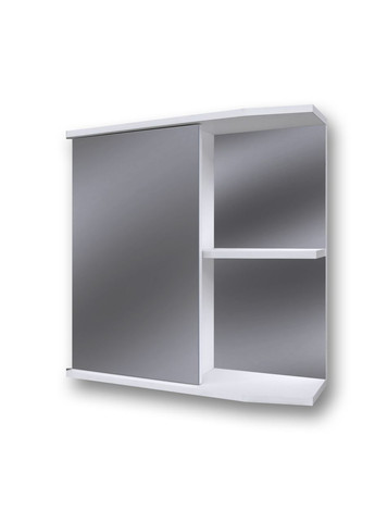 Навесной зеркальный шкаф для ванной с открытыми полками G-03 60 см Seria A (372113543)