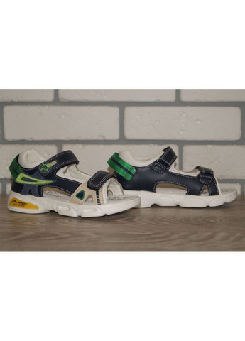 Сандалії для хлопчика із закритою п'ятою та відкритим носком темно-сині No Brand Y.Top (370378492)