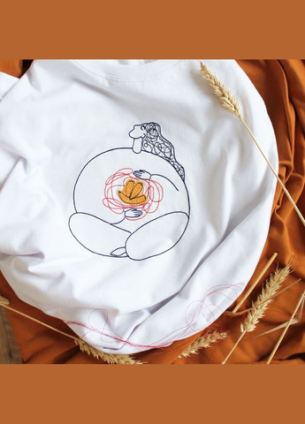 Жіноча футболка з вишивкою Надія біла Ladan — 303727204