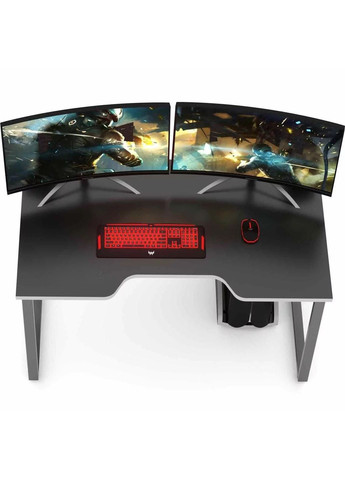 Компютерний Геймерський стіл KING ЛДСП 150 см чорно-білий No Brand (353497928)