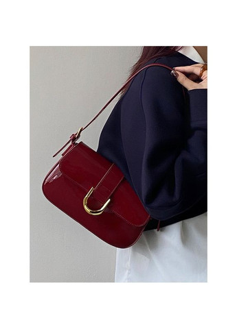 Жіноча лакована сумка в стилі RETRO, червона.(BB-OT173) No Brand (362732472)