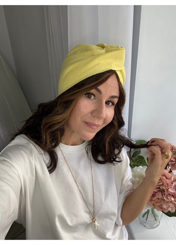 Тюрбан льняной однотонный BANDANA QUEEN (366239286)