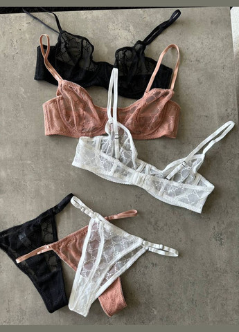 Белый комплект нижнего белья Domino