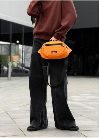 Сумка на пояс через плече жіноча з екошкіри Помаранчевий 35546 Sambag (334673983)