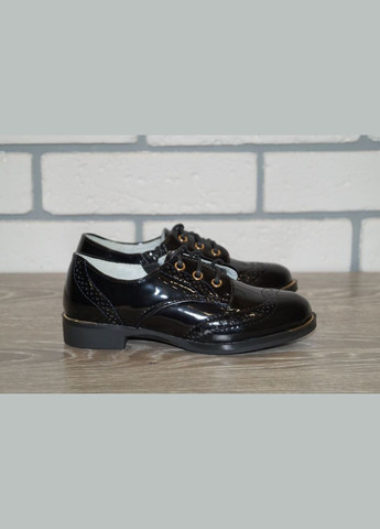 Туфлі для дівчинки чорні Леопард ge106-1 (280939373)