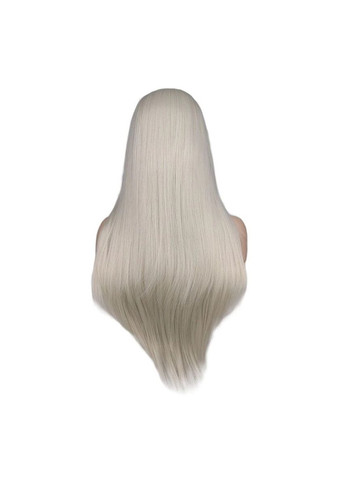 Парик светло-серый, парик серебристый, парик длинные прямые волосы No Brand (355802224)